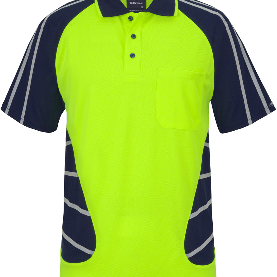 Street Spider Polo With Reflective Stripes - JB-6HSSR