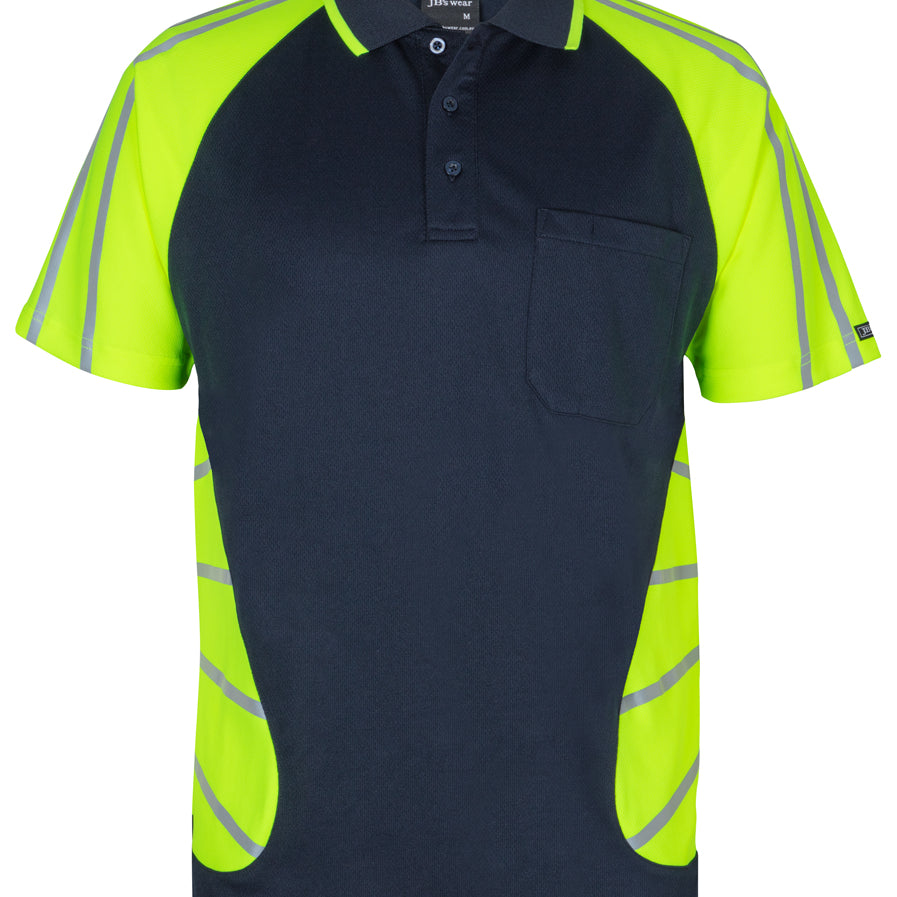 Street Spider Polo With Reflective Stripes - JB-6HSSR