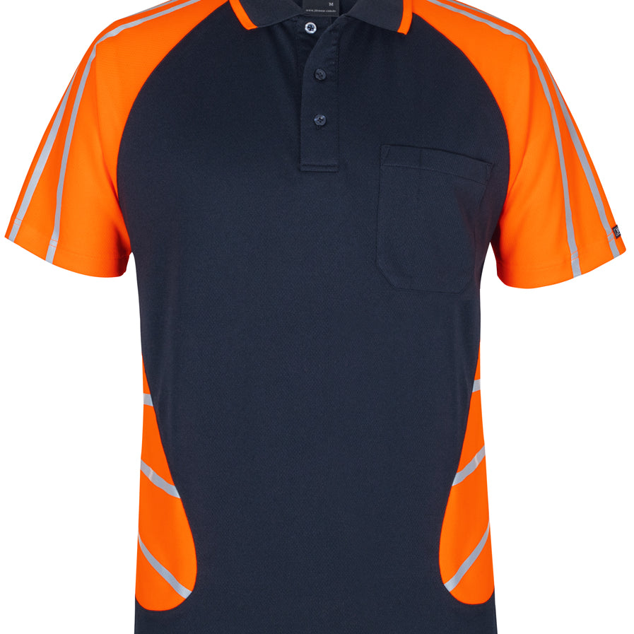 Street Spider Polo With Reflective Stripes - JB-6HSSR