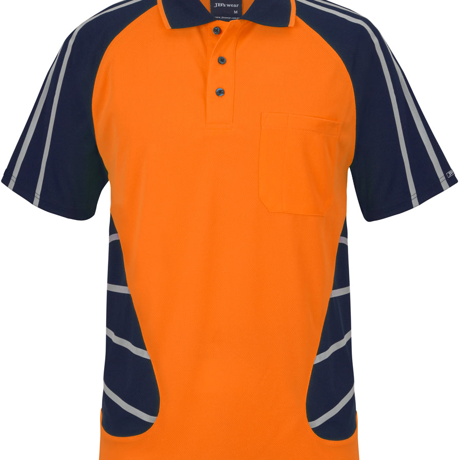 Street Spider Polo With Reflective Stripes - JB-6HSSR