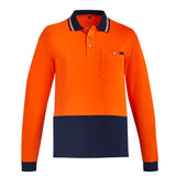 ZH430 Mens Hi Vis Cotton Polo L/S