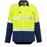 ZW470 Mens Hi Vis Outdoor Segmented Tape Long Sleeve Shirt