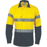 HiVis Cool-Breeze Cotton Shirt with Generic R/Tape - Long sleeve