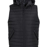 Hooded Puffer Vest Mens JB-3AHV
