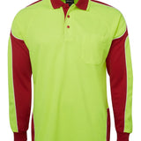 Hi Vis L/S Arm Panel Polo JB-6AP4L