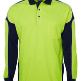 Hi Vis L/S Arm Panel Polo JB-6AP4L