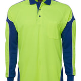 Hi Vis L/S Arm Panel Polo JB-6AP4L