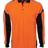 Hi Vis L/S Arm Panel Polo JB-6AP4L