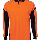 Hi Vis L/S Arm Panel Polo JB-6AP4L