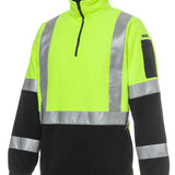 Hi Vis (D+N) H Pattern Biomotion 1/2 Zip Polar Fleece JB-6DHPF