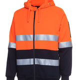 Hi Vis (D+N) Full Zip Fleecy Hoodie JB-6DNH
