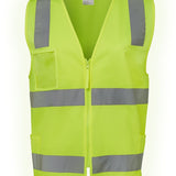 Hi Vis (D+N) Zip Safety Vest JB-6DNSZ