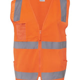 Hi Vis (D+N) Zip Safety Vest JB-6DNSZ