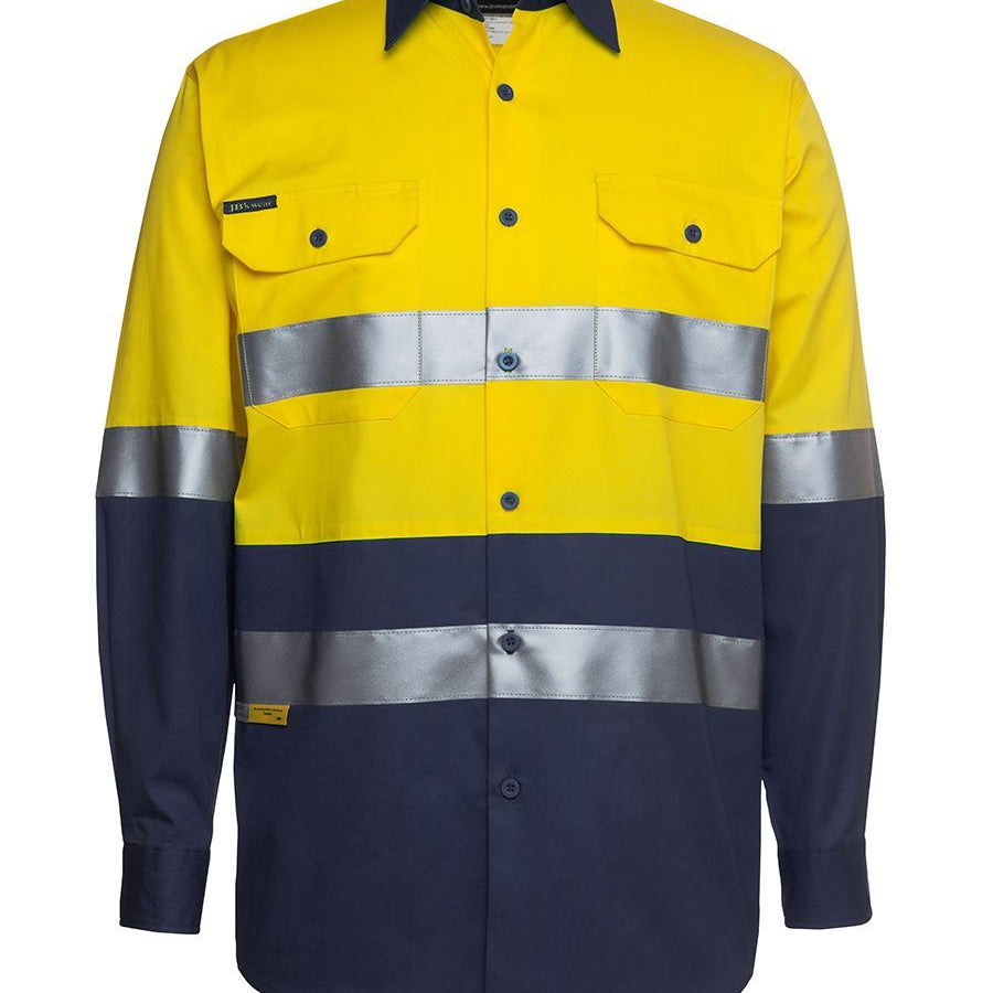 Hi Vis (D+N) 150G L/S  Work Shirt JB-6DNWL