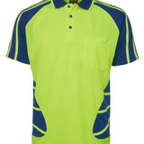 Hi Vis S/S Spider Polo JB-6HSP