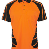 Hi Vis S/S Spider Polo JB-6HSP