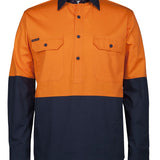 Hi Vis Close Front L/S 150g Work Shirt JB-6HVCS