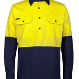 Hi Vis Close Front L/S 150g Work Shirt JB-6HVCS