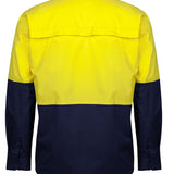 Hi Vis Close Front L/S 150g Work Shirt JB-6HVCS