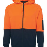 Hi Vis Full Zip Fleecy Hoodie  JB-6HVH