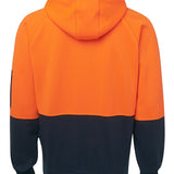 Hi Vis Full Zip Fleecy Hoodie  JB-6HVH