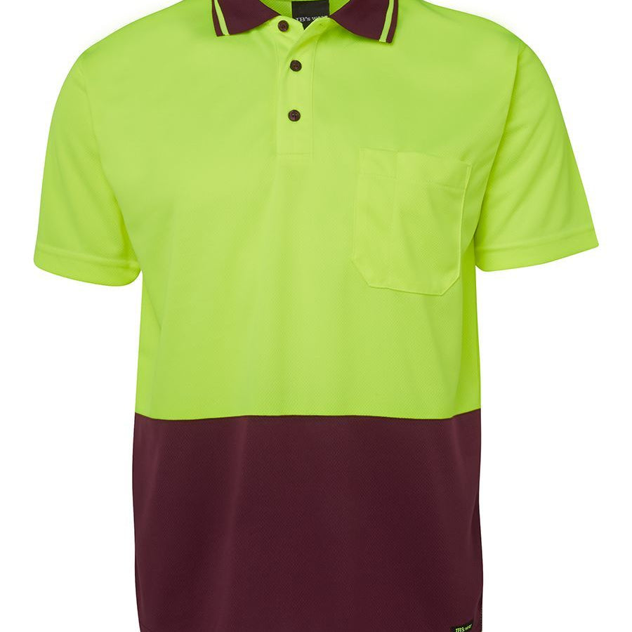 Hi Vis Non Cuff Traditional Polo JB-6HVNC