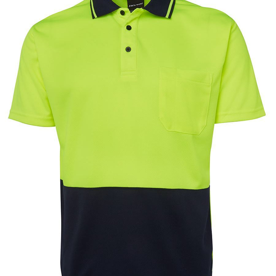 Hi Vis Non Cuff Traditional Polo JB-6HVNC