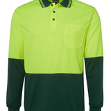 Hi Vis L/S Traditional Polo  JB-6HVPL