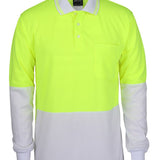 Hi Vis L/S Traditional Polo  JB-6HVPL