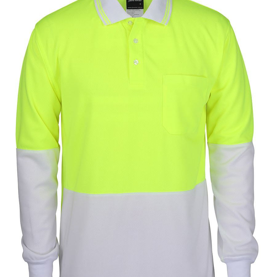 Hi Vis L/S Traditional Polo  JB-6HVPL