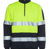 Hi Vis 1/2 Zip (D+N) Fleecy Sweat JB-6HZFS