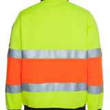 Hi Vis 1/2 Zip (D+N) Fleecy Sweat JB-6HZFS