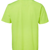 Hi Vis Non Cuff S/S Cotton Back JB-6NCCS