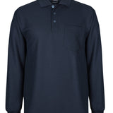 PODIUM L/S WAFFLE POCKET POLO JB-7WPL
