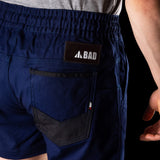BAD SAVIOUR™ ELASTIC WAIST WORK SHORT SHORTS