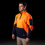 BAD WATERPROOF RAIN-DEFEND™ HI-VIS FLEECE 1/4 ZIP JUMPER