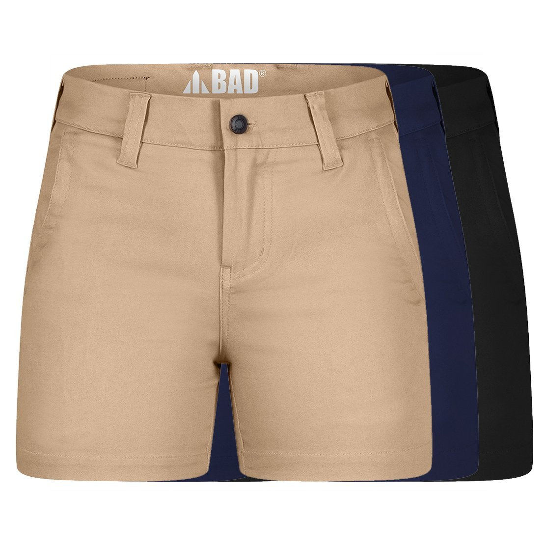 BAD WOMENS FLEX™ HYPERMOVE WORK SHORT SHORTS - BAD WORKWEAR