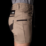 BAD WOMENS SAVIOUR-PRO™ ELASTIC WAIST WORK SHORT SHORTS