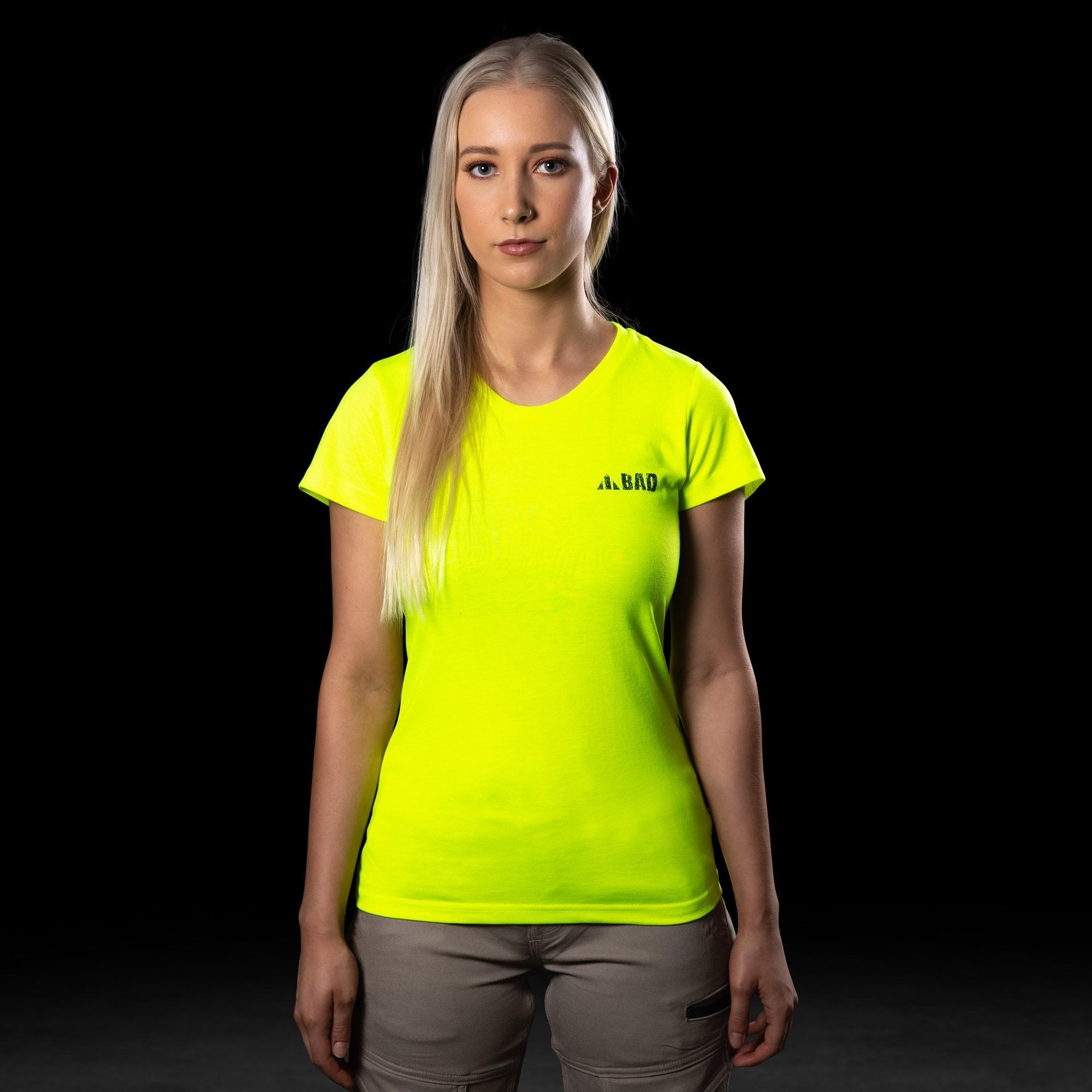 BAD® WOMENS TRADEMARK HI-VIS S/S T-SHIRT - BAD WORKWEAR