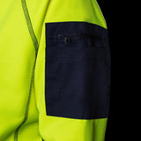 BAD WOMENS WATERPROOF RAIN-DEFEND™ HI-VIS FLEECE HOODIE