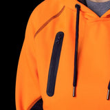 BAD WOMENS WATERPROOF RAIN-DEFEND™ HI-VIS FLEECE HOODIE