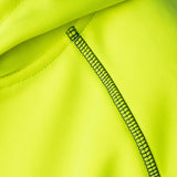 BAD WOMENS WATERPROOF RAIN-DEFEND™ HI-VIS FLEECE HOODIE