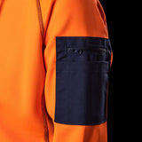 BAD WOMENS WATERPROOF RAIN-DEFEND™ HI-VIS FLEECE HOODIE