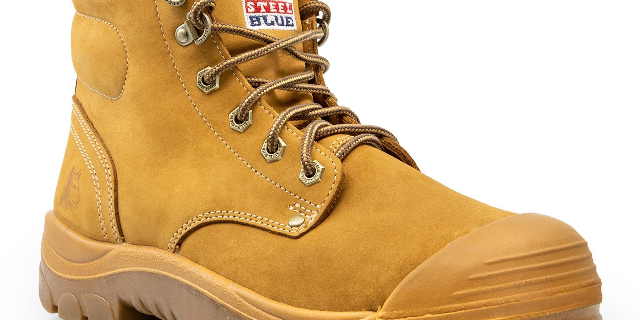 STEEL BLUE ARGYLE ZIP SIDE SAFETY WORK BOOTS 332152 - BAD WORKWEAR